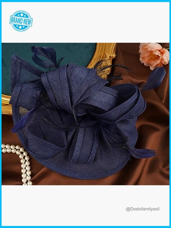 Derby Fascinator Headband Wedding Hair Clip Tea Party Hat Women Elegant main image 4